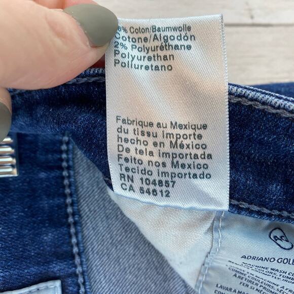 Adriano Goldschmied 4 Years Deep Willow Blue Farrah Skinny Ankle Jeans Size 26R - Picture 12 of 13
